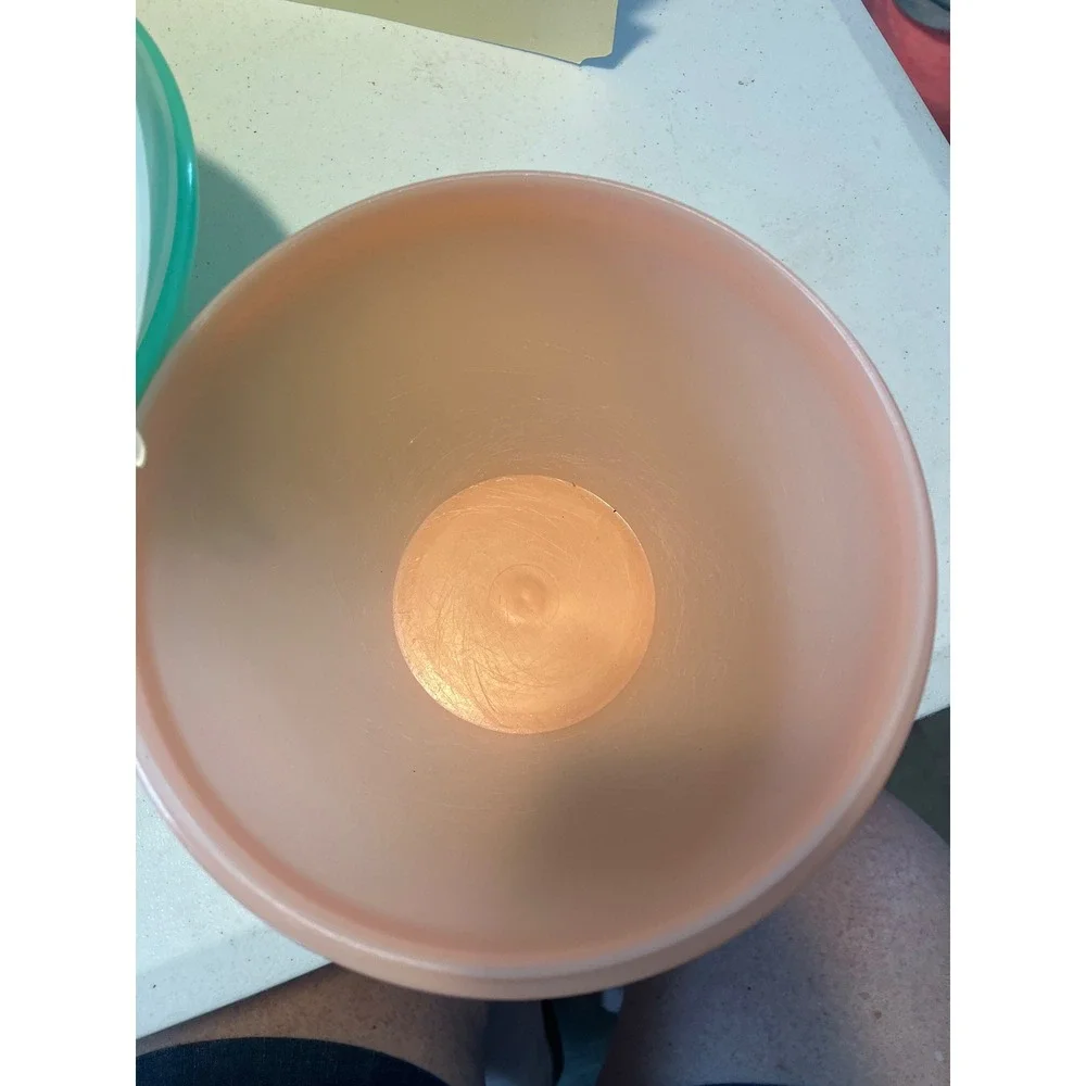 Vintage Tupperware Wonderlier Nesting Bowls Set of 3 Pastel Yellow Peach Green